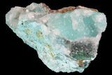 Quartz on Chrysocolla & Malachite - Peru #98107-1
